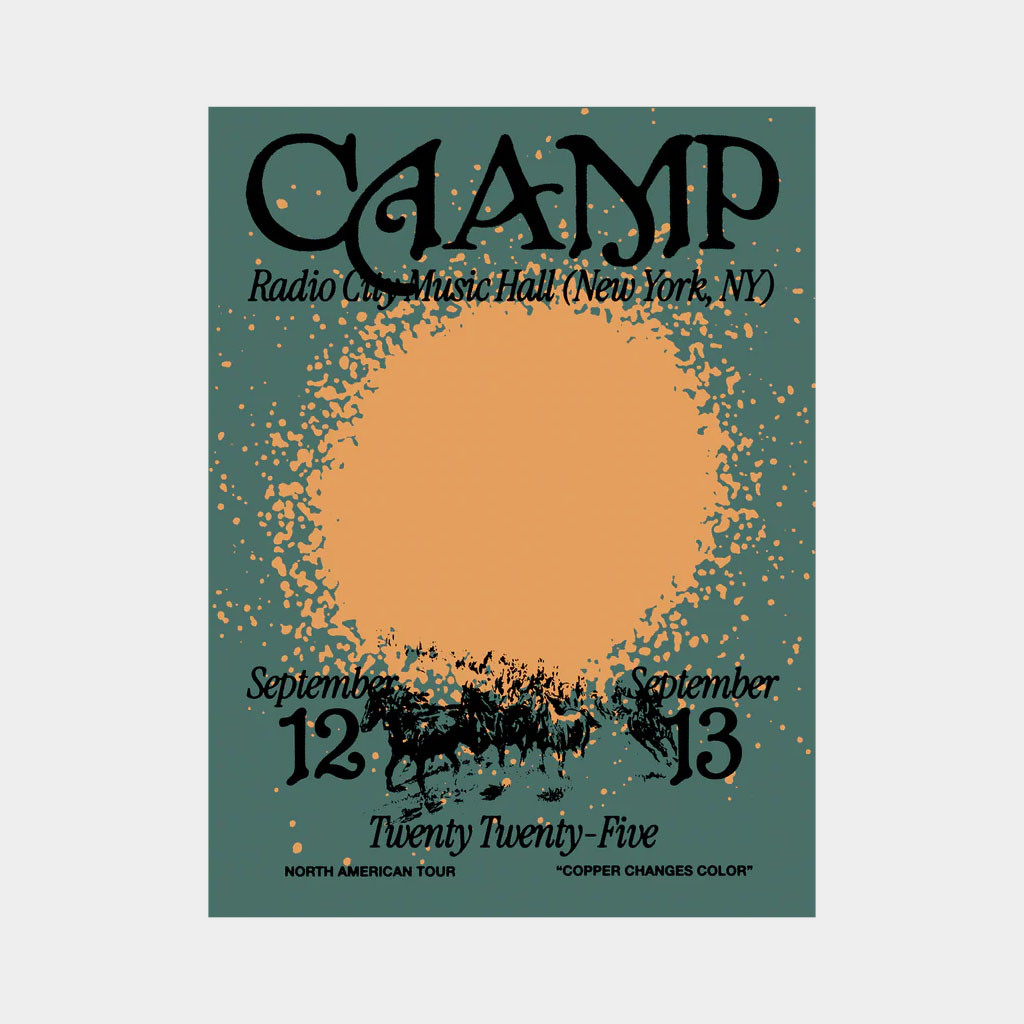 Caamp Merch New York City Show Specific Poster Caamp Bedroom Wall Decor