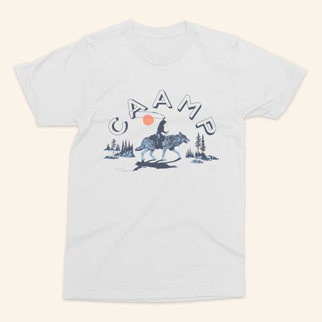 Caamp Merch Riding Wolf T-Shirt Best Gifts For Boyfriend Caamp Merch Riding Wolf T-Shirt Best Gifts For Boyfriend
