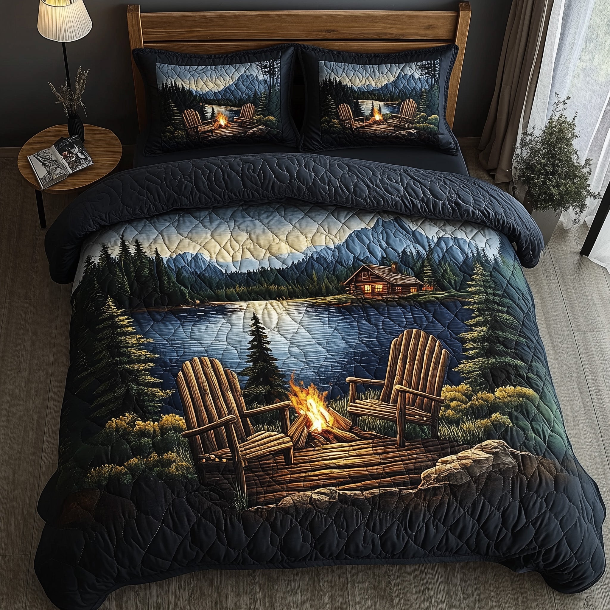 Cabin Comfort Duvet Cover Set Merch For Couples