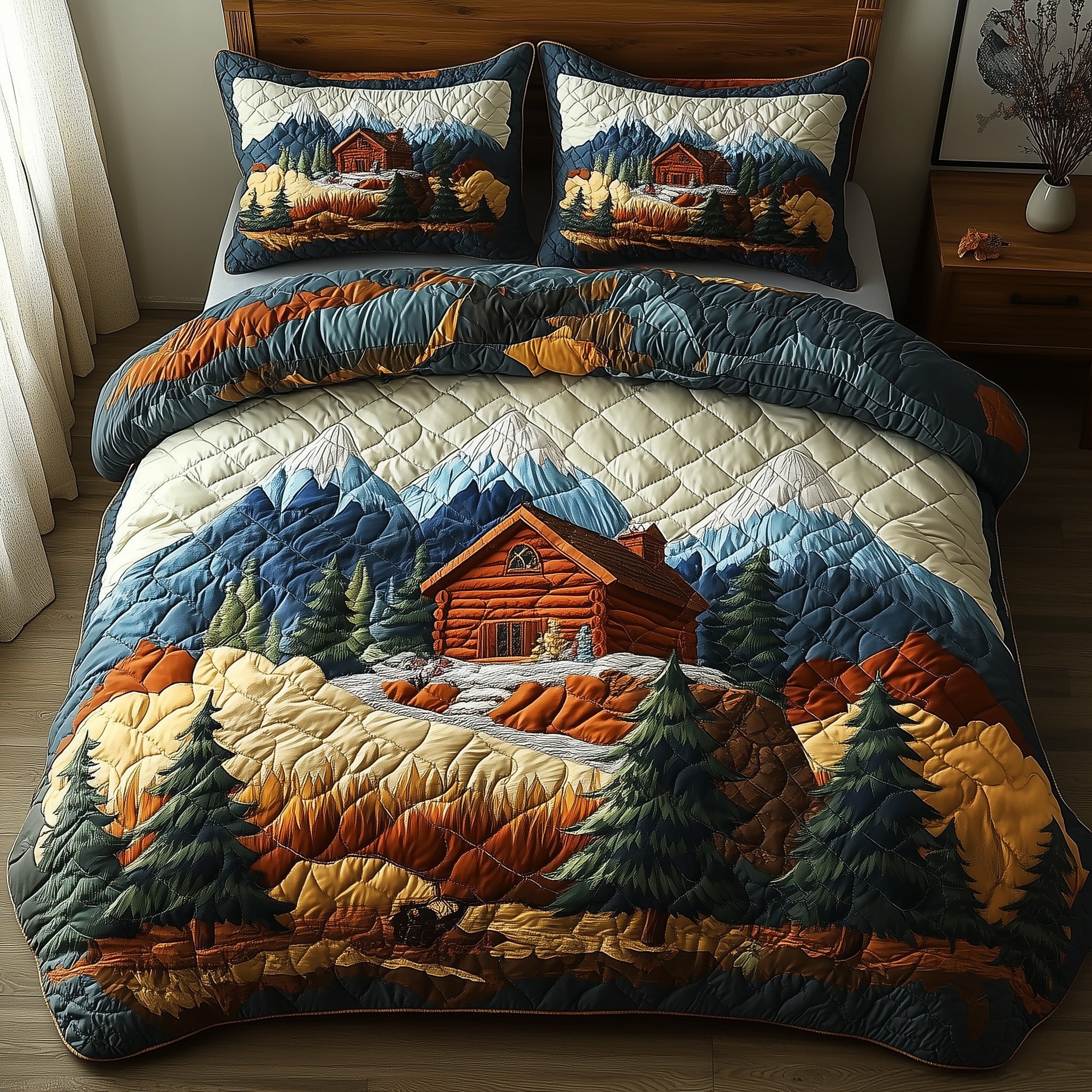 Cabin Comfort Duvet Cover Set Merch For Friends