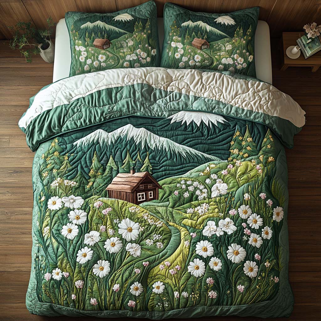 Cabin Comforts Quilted Bedding Set Unique Bed Sheet Set Christmas Present Ideas