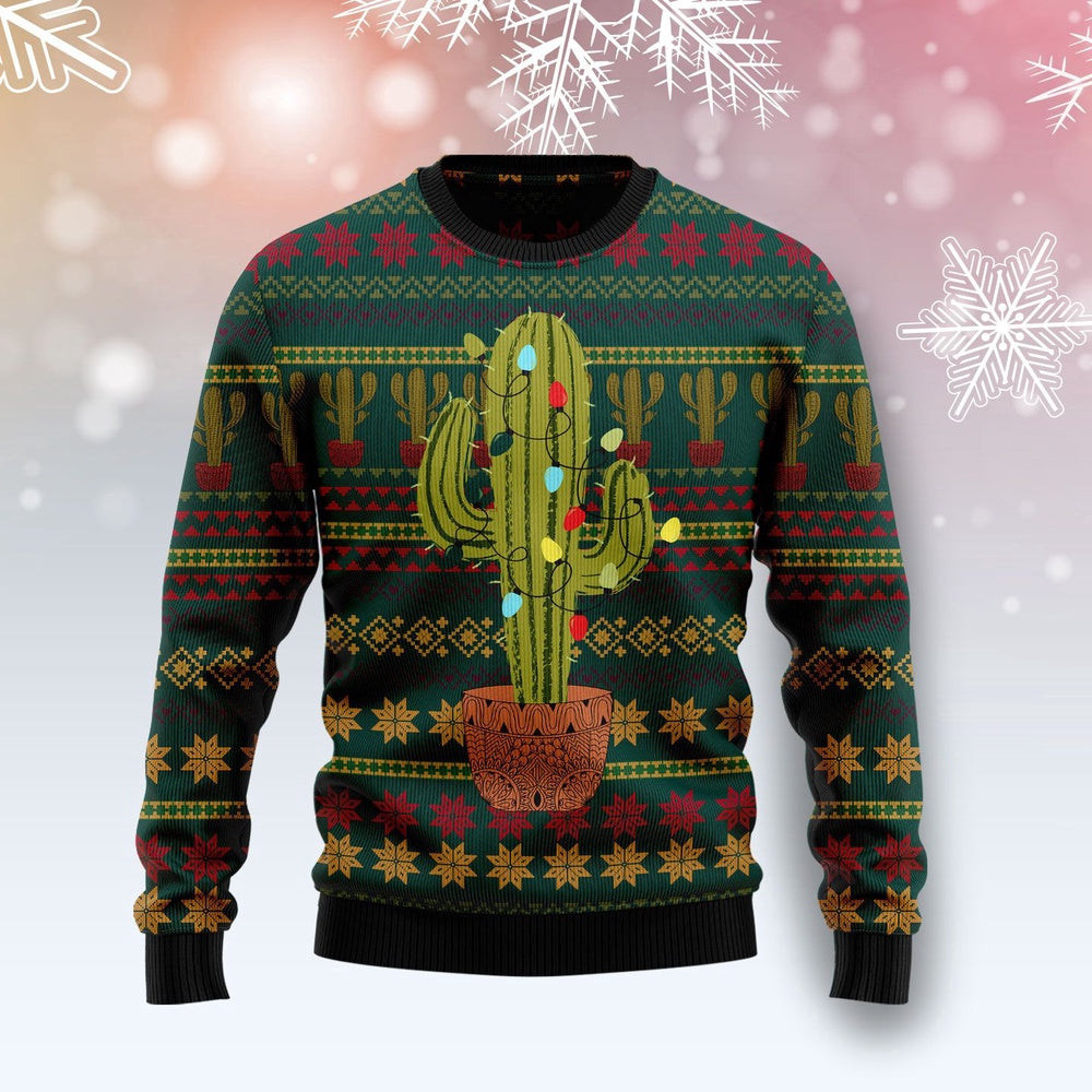 Cactus Christmas Ugly Christmas Sweater Gift For Christmas