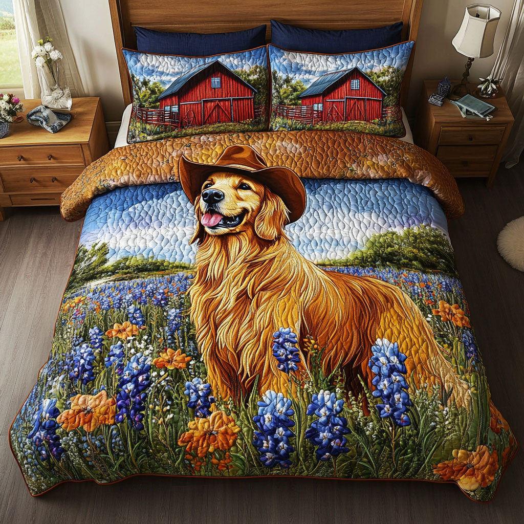 Cactus Cowboy Quilted Bedding Set Perfect Bedding Gift Set for Family and Friends