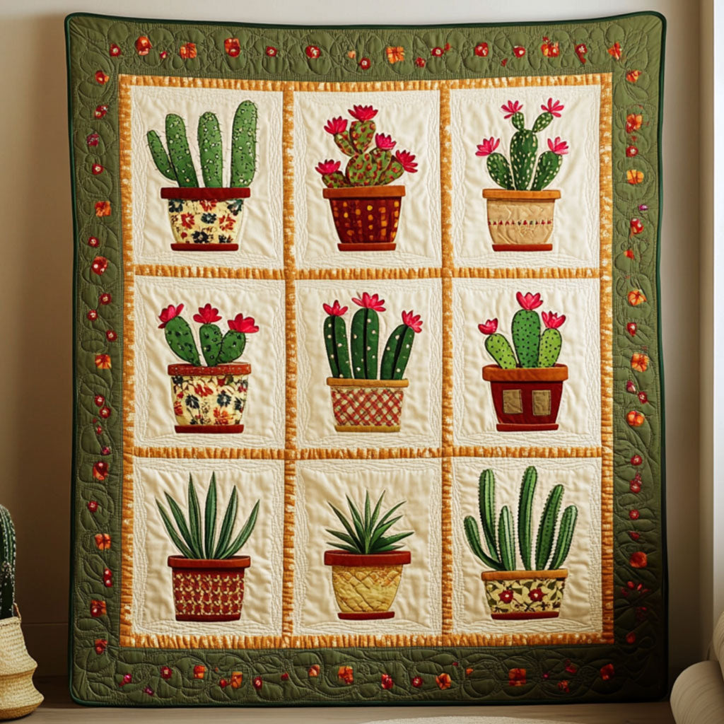 Cactus Quilt Blanket Bedroom Decor Plants Ideas Unique Presents For Cactus Lovers