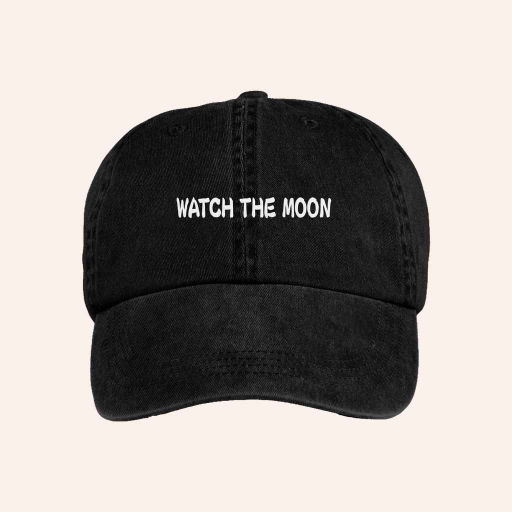Cafune Merch Watch The Moon Hat Embroidered Unique Christmas Gift Ideas For Dad Cafune Merch Watch The Moon Hat Embroidered Unique Christmas Gift Ideas For Dad