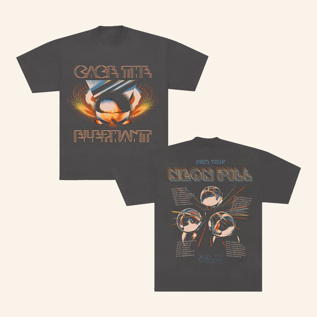Cage The Elephant Merch Marble Fireworks 2025 Tour T-Shirt Gifts For Brother