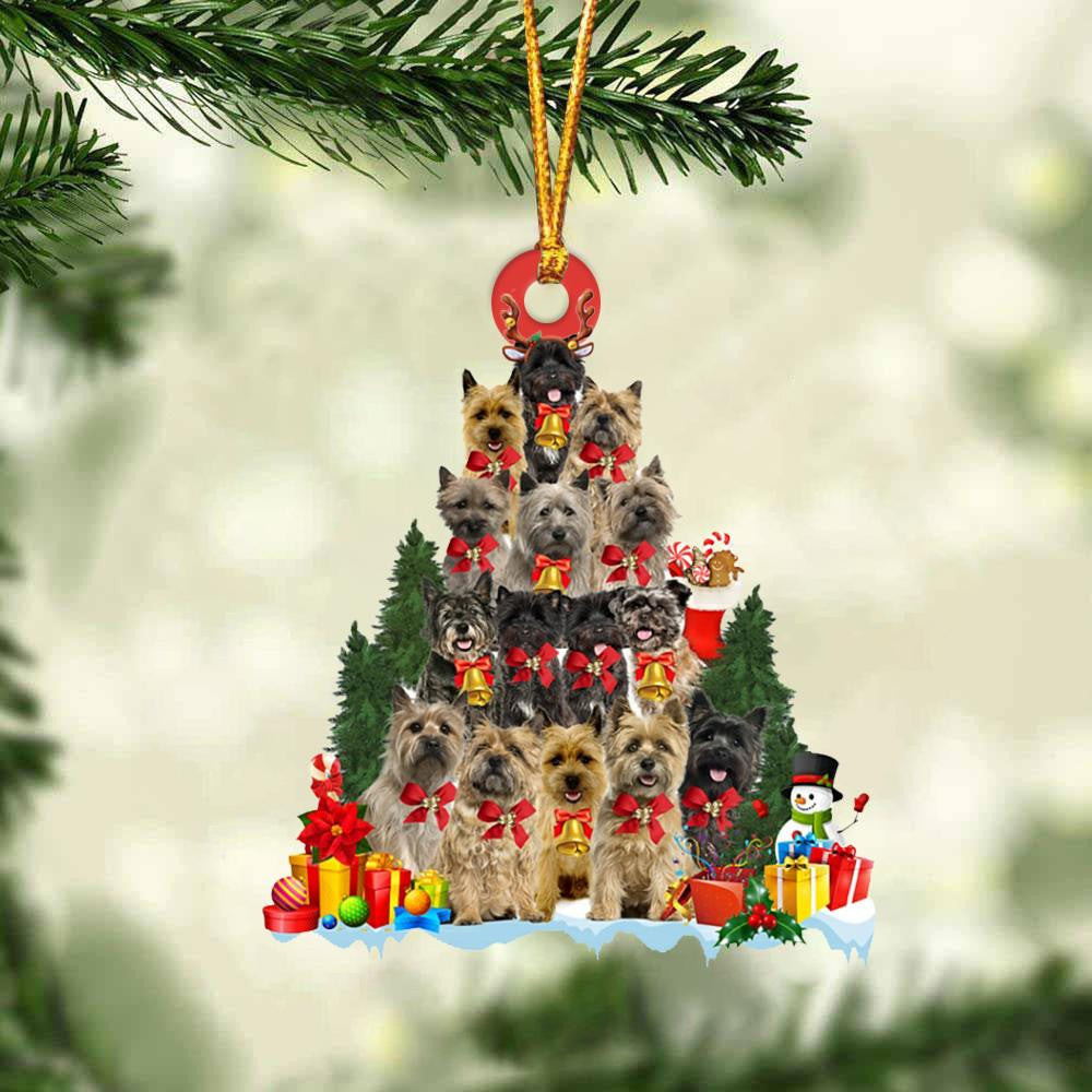 Cairn Terrier Dog Christmas Tree Ornament Dog Gifts Acrylic Ornament Dog Gifts Acrylic Ornament