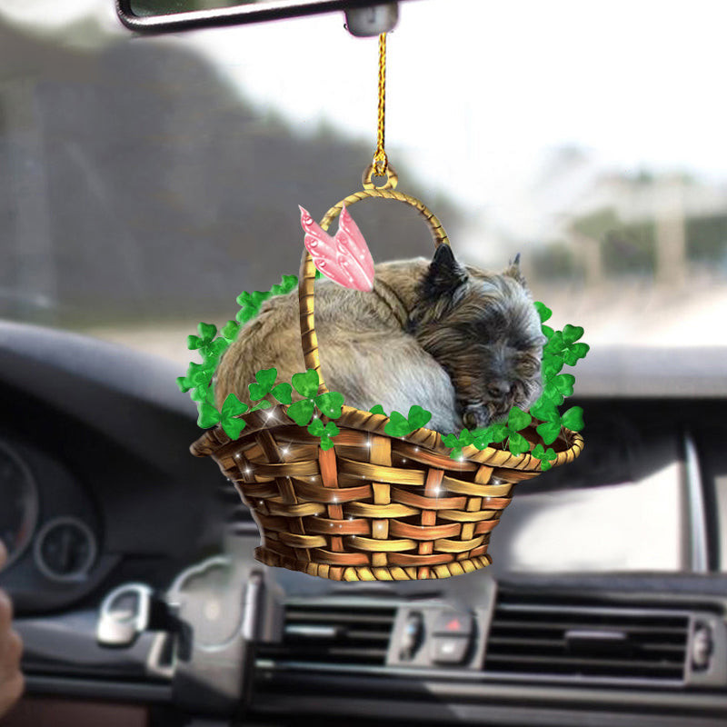 Cairn TerrierSleeping Lucky FairyTwo Sided Car Hanging Ornament