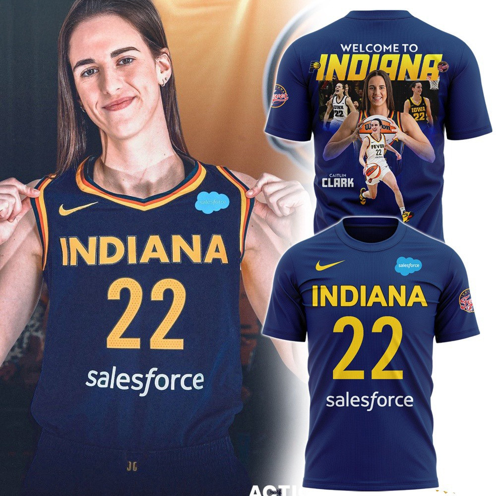 Caitlin Clark 22 Basketball Welcome To Indiana Fever T-Shirt Basketball Enthusiast Gifts