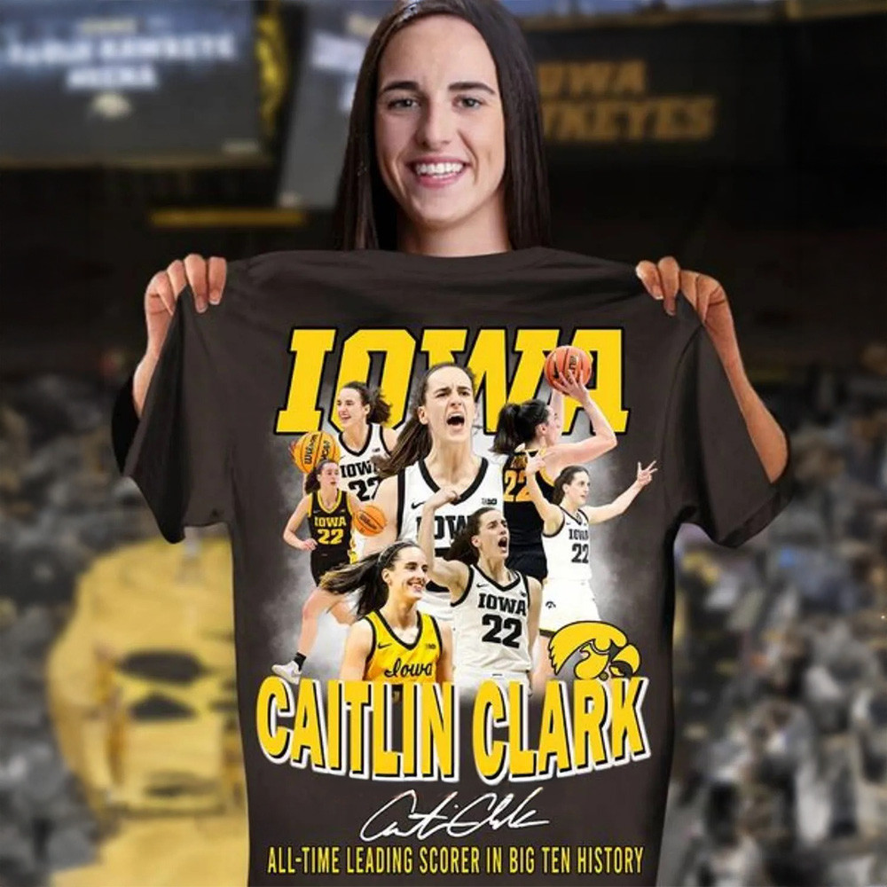 Caitlin Clark All Time Leading Scorer Big Ten History T-Shirt Fan Gift