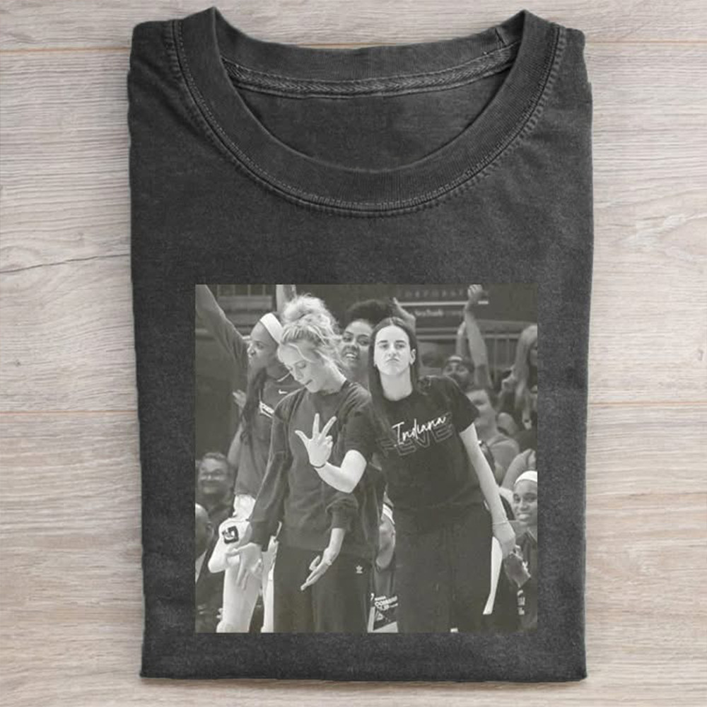 Caitlin Clark And Sophie Cunningham Indiana Fever Shirt Women's Basketball Fan Merch