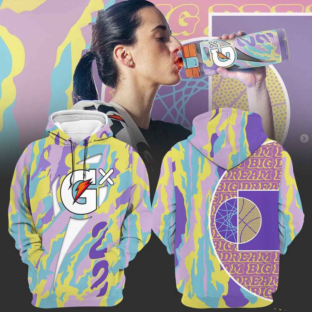Caitlin Clark Gatorade Dream Big Hoodie Best Gift For A Basketball Fan