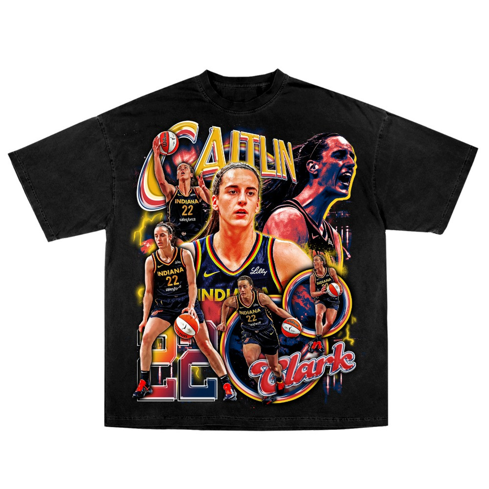 Caitlin Clark Indiana Fever Vintage T-Shirt Retro Fan Apparel Gift