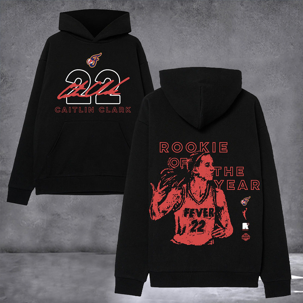 Caitlin Clark Rookie Of The Year 2025 Hoodie Gifts For The Basketball Enthusiast