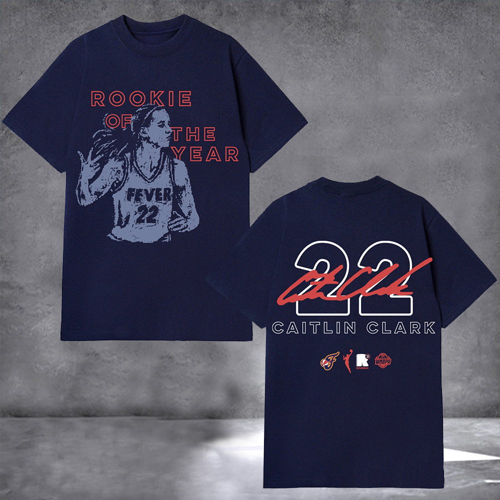 Caitlin Clark Rookie Of The Year 2025 T-Shirt Gifts For The Basketball Enthusiast
