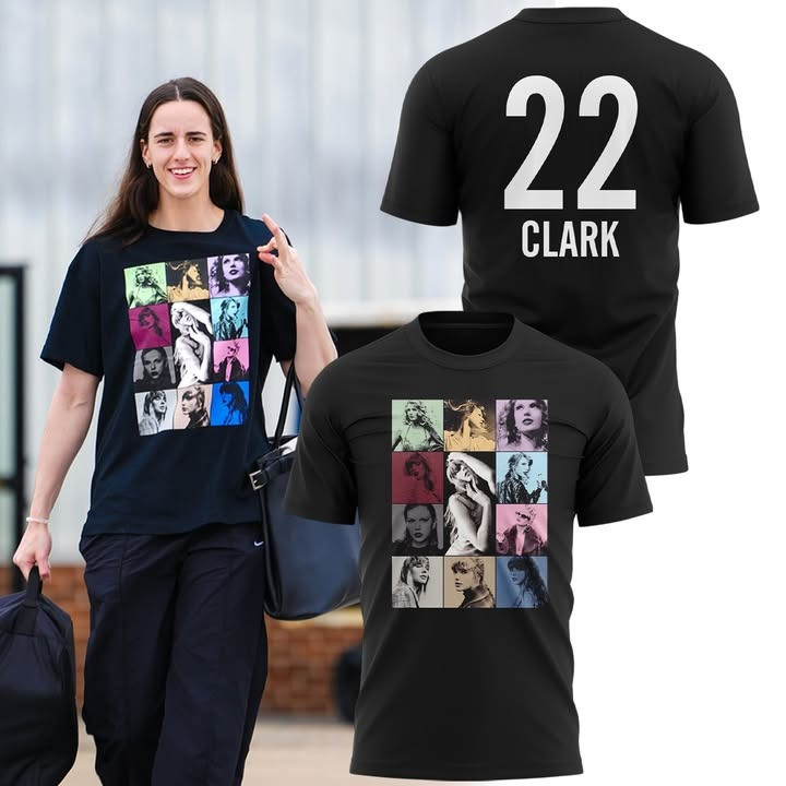 Caitlin Clark Taylor Swift T-Shirt 22 Crossover Pop Culture Fan Gift