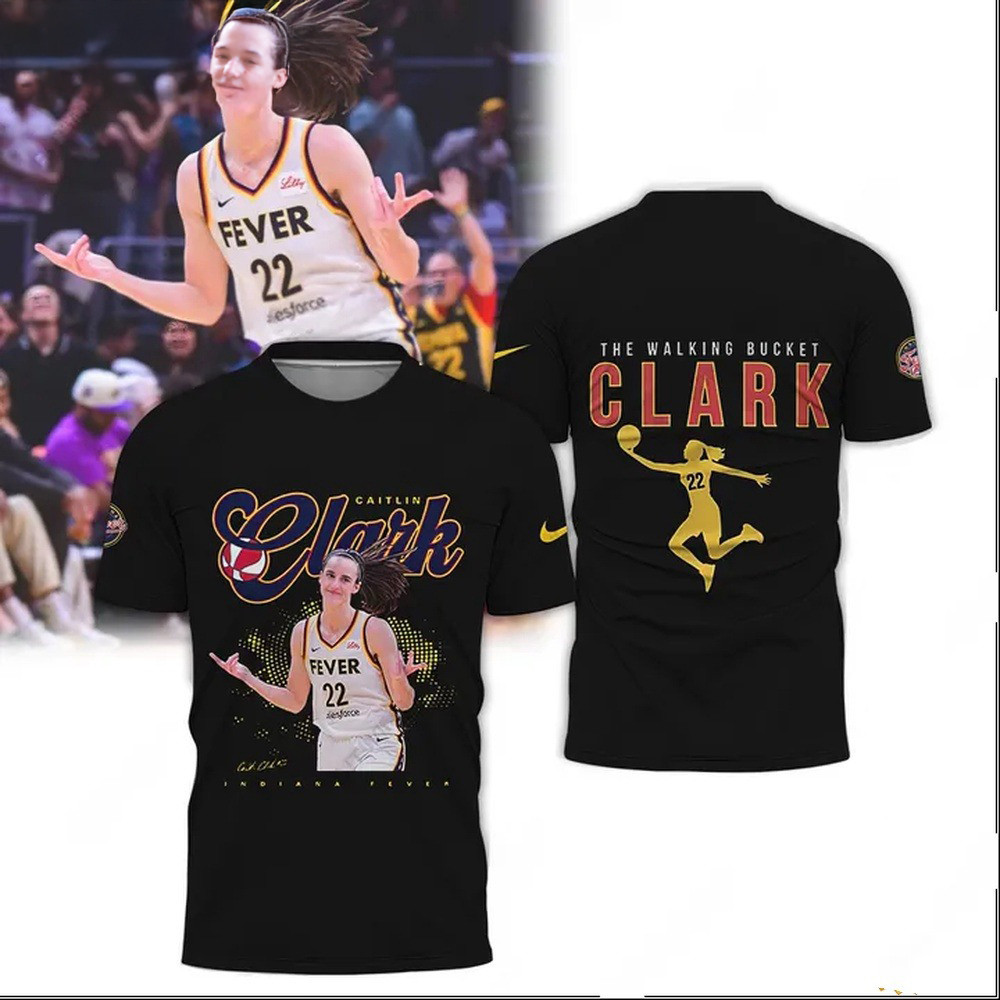 Caitlin Clark The Walking Bucket Clark 22 Basketball Shirt Gifts For The Basketball Enthusiast