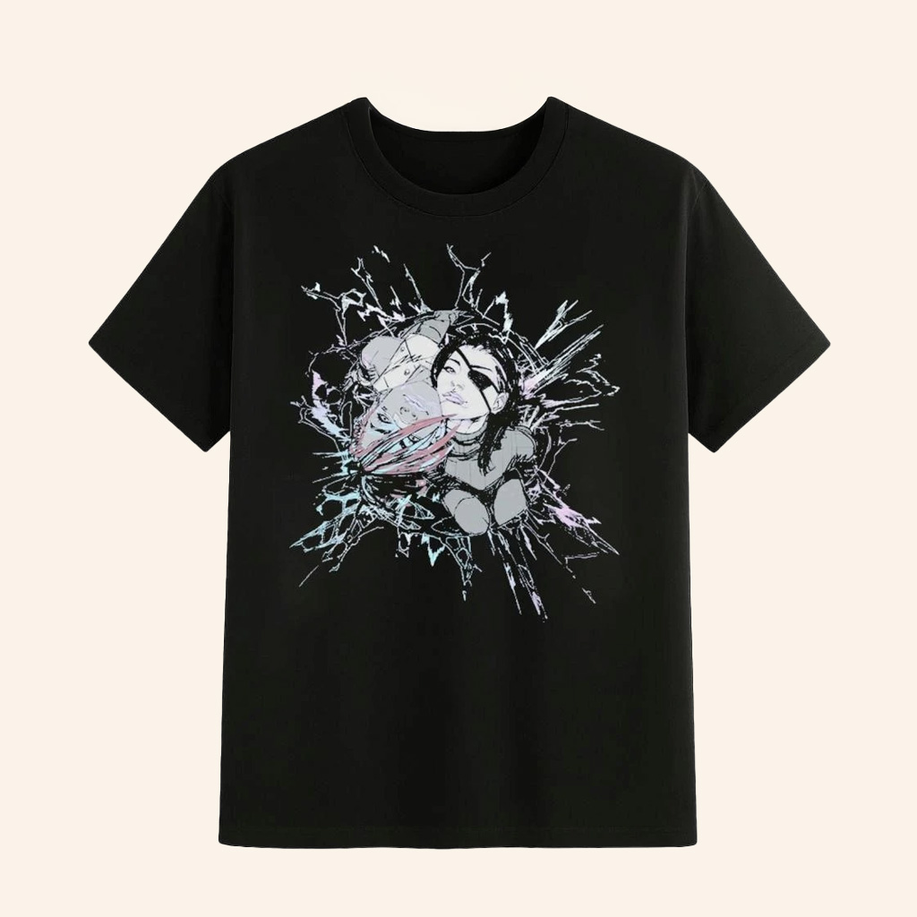 Caitlyn And Vi Holographic T-Shirt League Of Legends Merch Gifts Ideas For Boyfriend