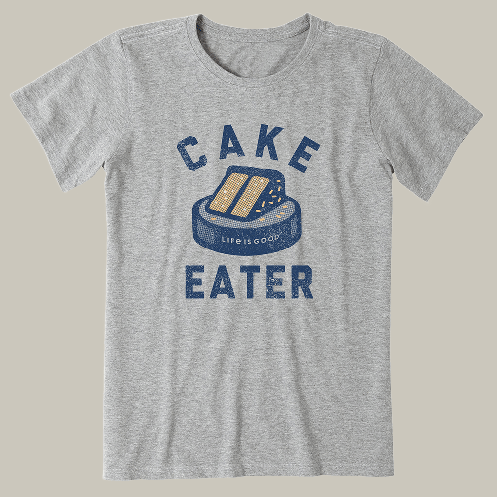 Cake Eater Hockey Graphic T-Shirt Life Is Good Merchandise Unique Gift For Him
