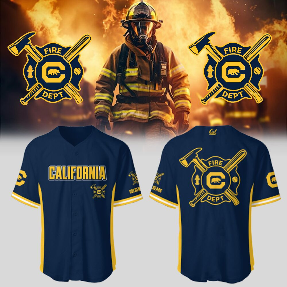 Cal Baseball x Firefighter Appreciation Night Jersey Gift Ideas For Baseball Players