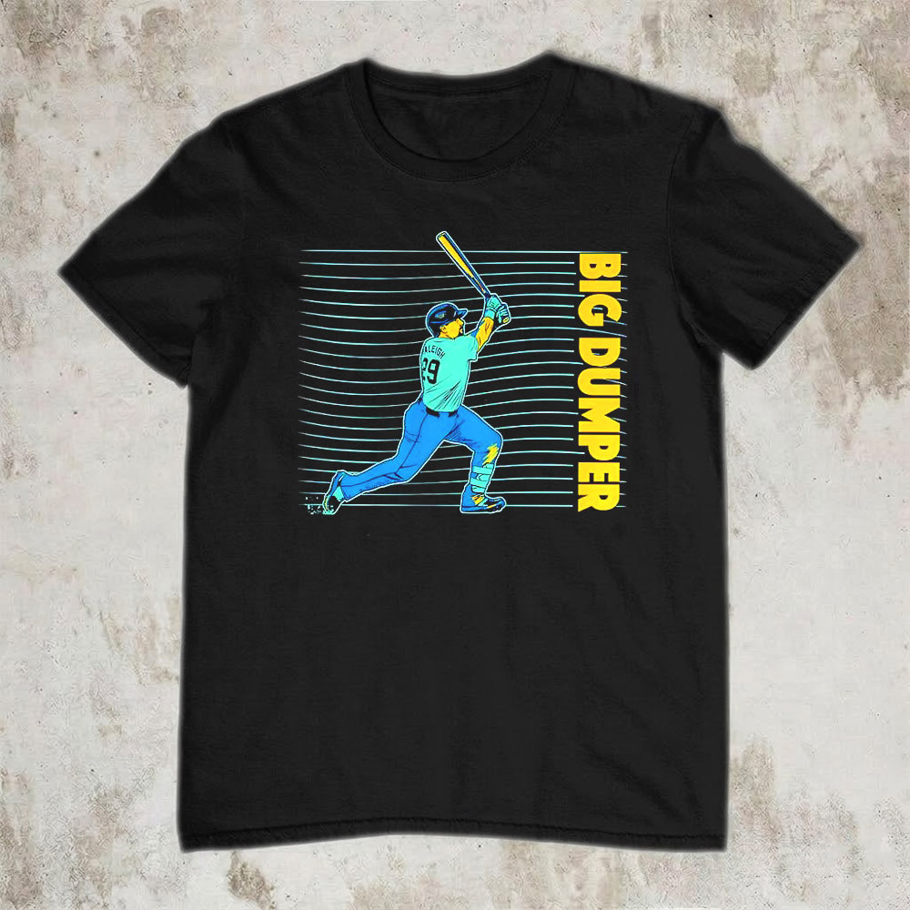 Cal Raleigh Big Dumper Seattle Mariners Neon Nights T-Shirt MLB Baseball Fan Gear Gift For Fans