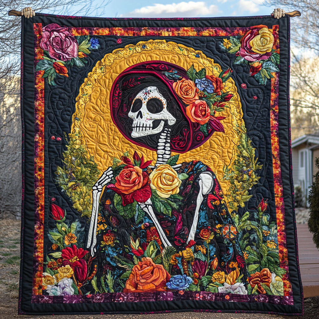 Calavera Holiday Christmas Quilt Blanket Christmas Gift Ideas For Your Brother