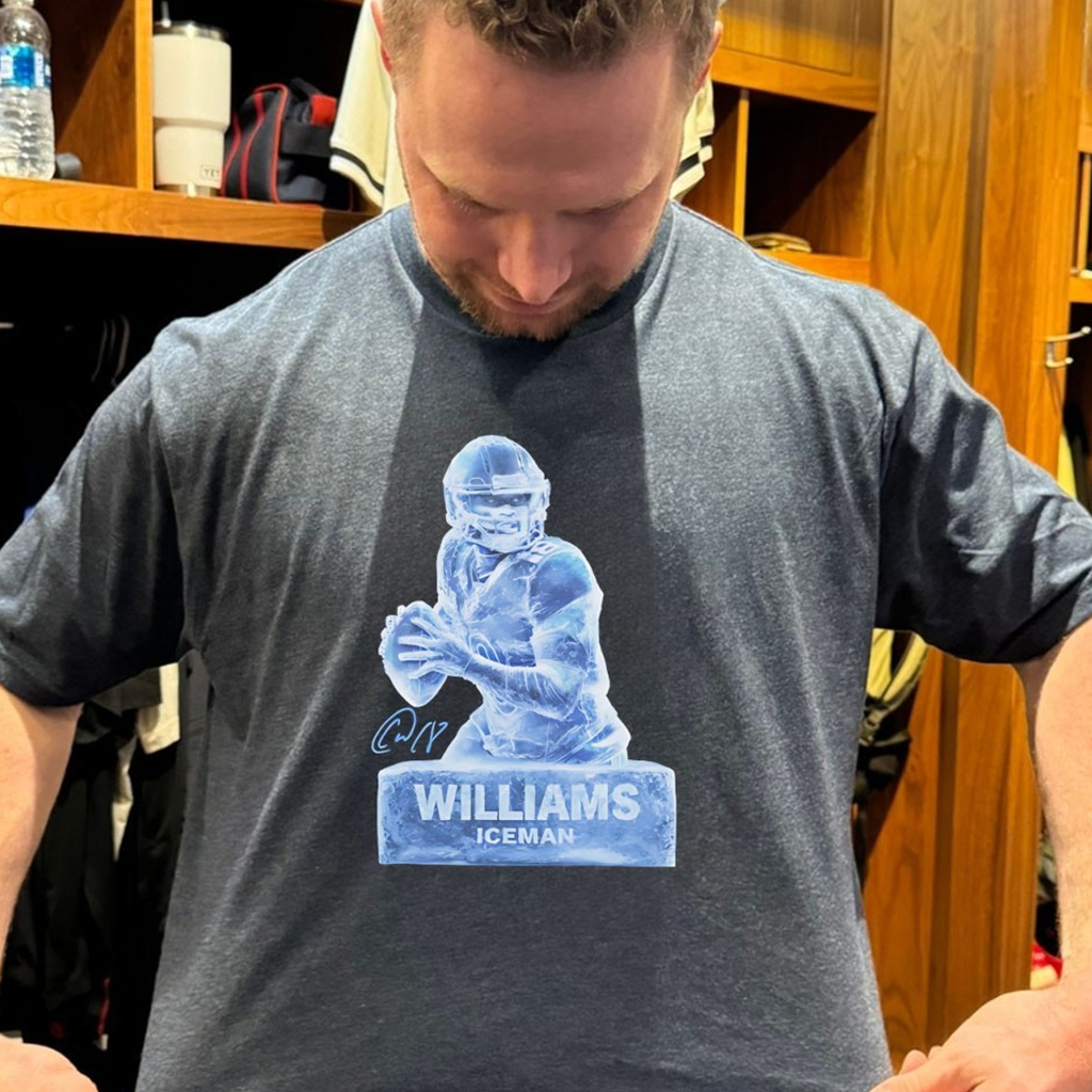 Caleb Williams Chicago Football Iceman Sculpture Signature Shirt Best Gifts For Brother Caleb Williams Chicago Football Iceman Sculpture Signature Shirt Best Gifts For Brother
