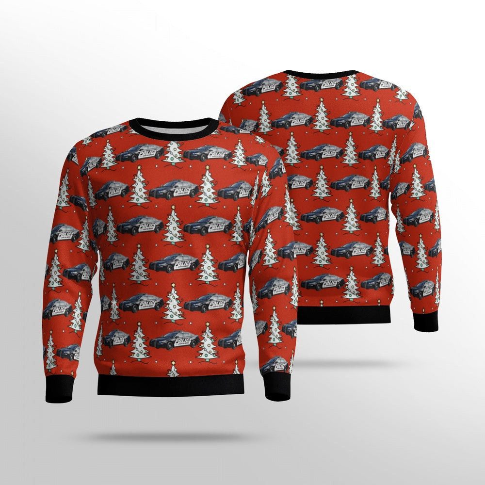 California Costa Mesa Police Car Christmas Unisex Sweaters Gift For Christmas
