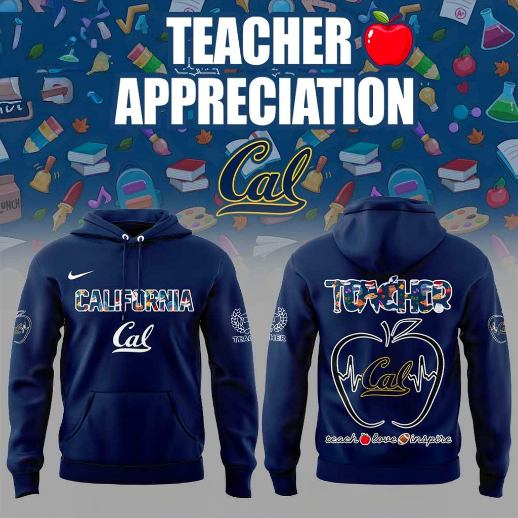 California Golden Bears Teachers Appreciation Hoodie Bears Merch Gift Ideas For Football Lovers