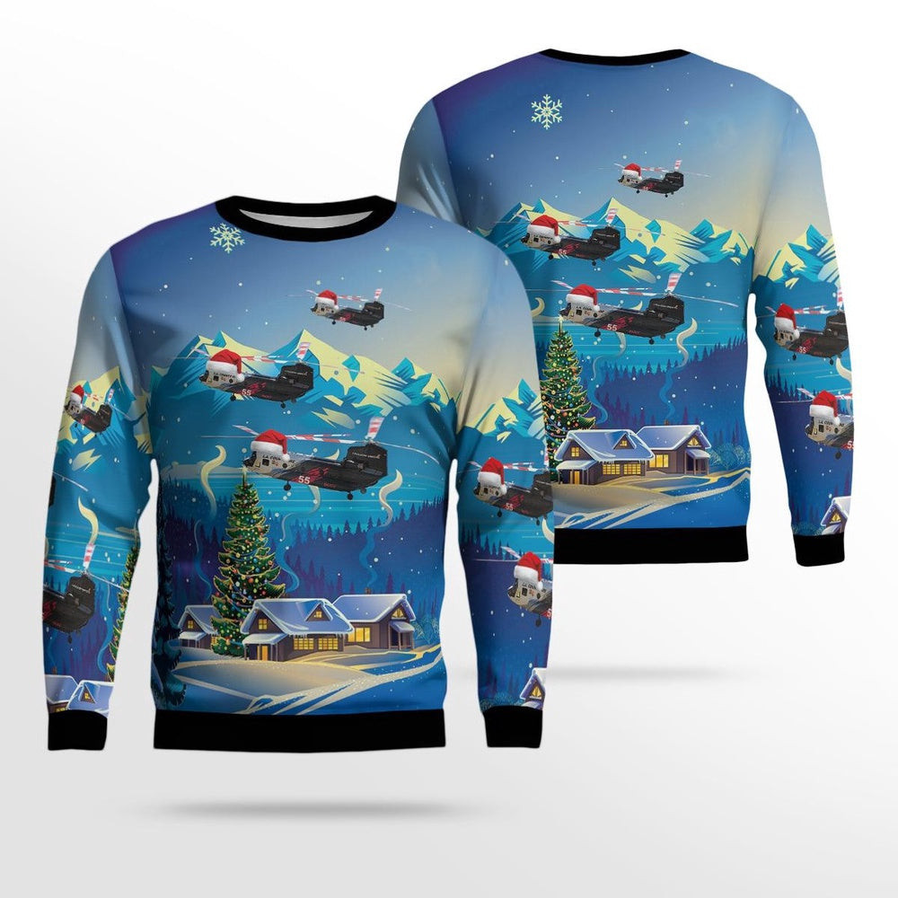 California Los Angeles County Fire Department Coulson Chinook 55 Christmas Ugly Sweater Xmas Unisex Sweater Christmas Gifts For Men Women