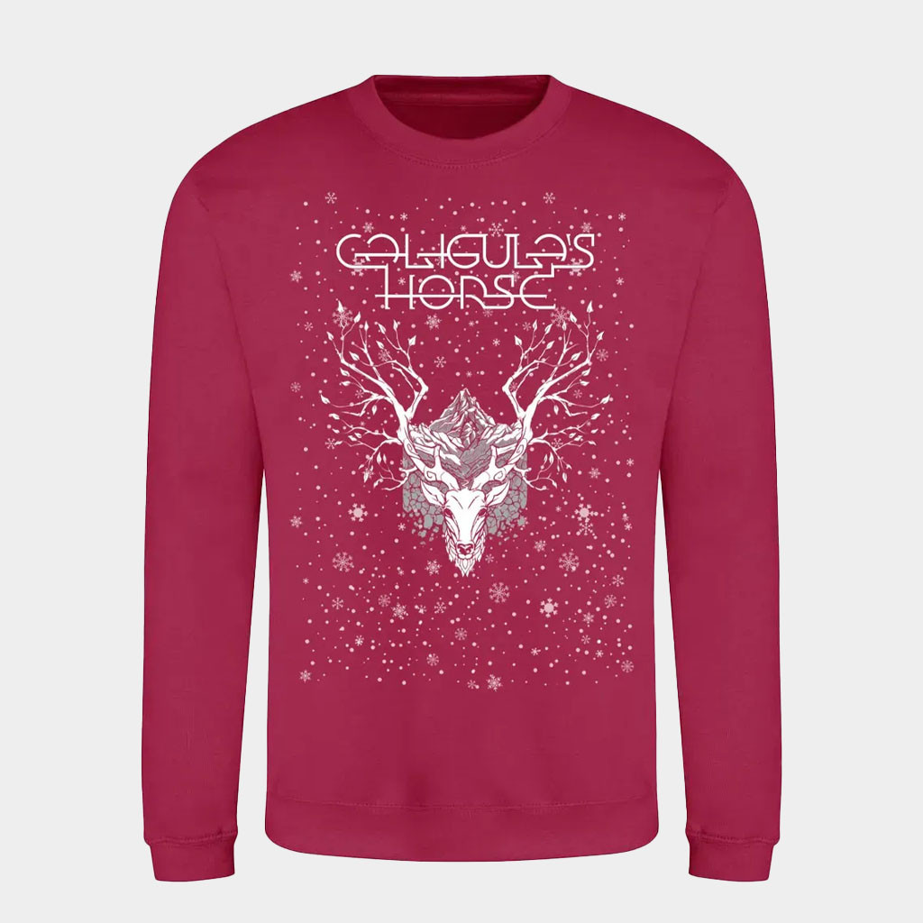 Caligula's Horse Merch Radiant Deer Christmas Sweatshirt Caligula's Horse Crewneck Gift For BFF-1