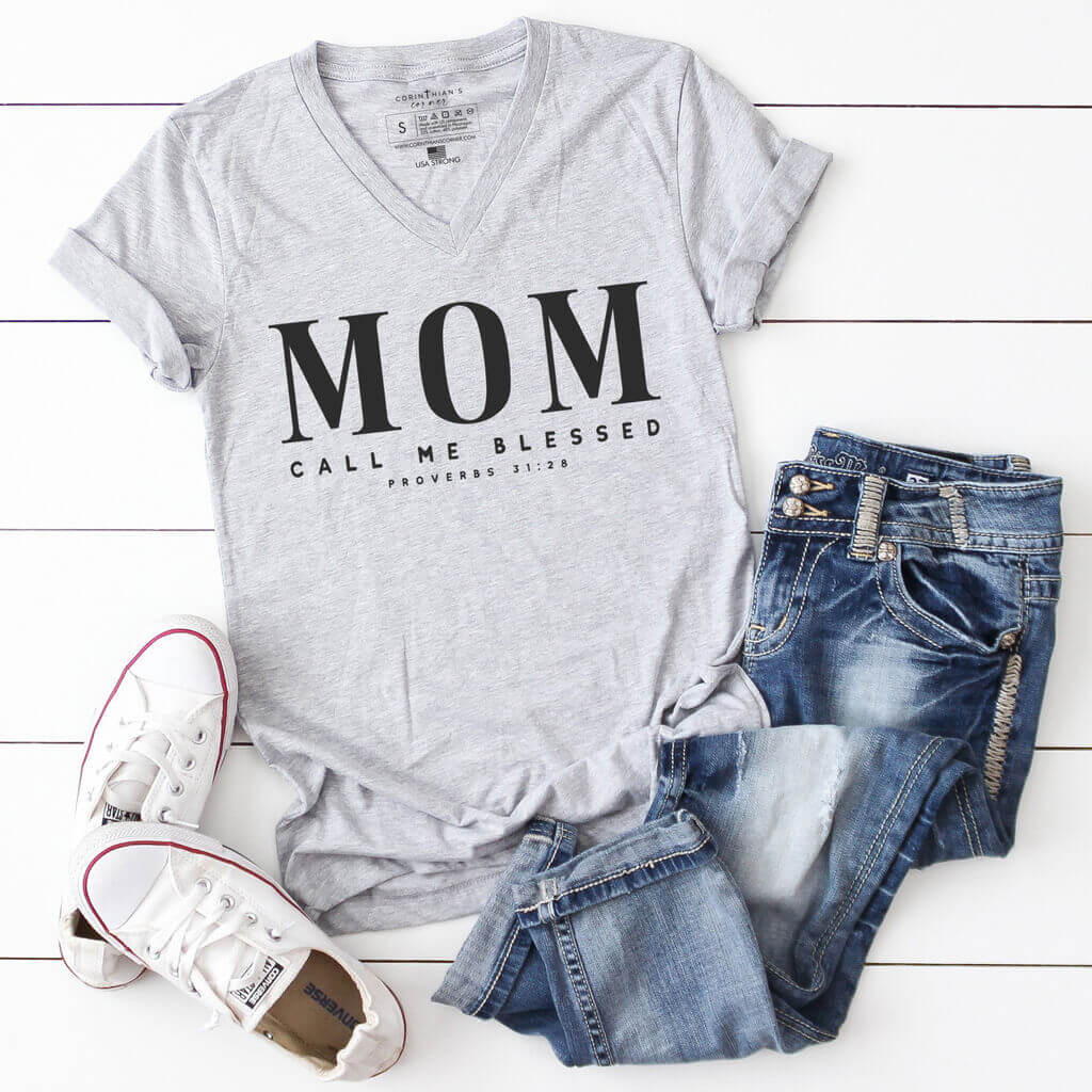 Call Me Blessed V-Neck Shirt Gift For Women