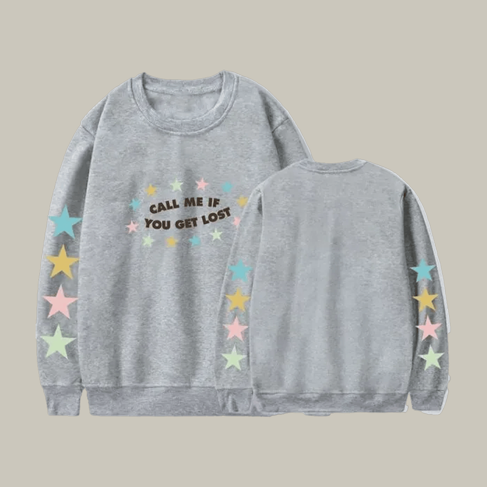 Call Me If You Get Lost Gray Sweatshirt Music Album Clothing Tyler The Creator Fan Gift Ideas