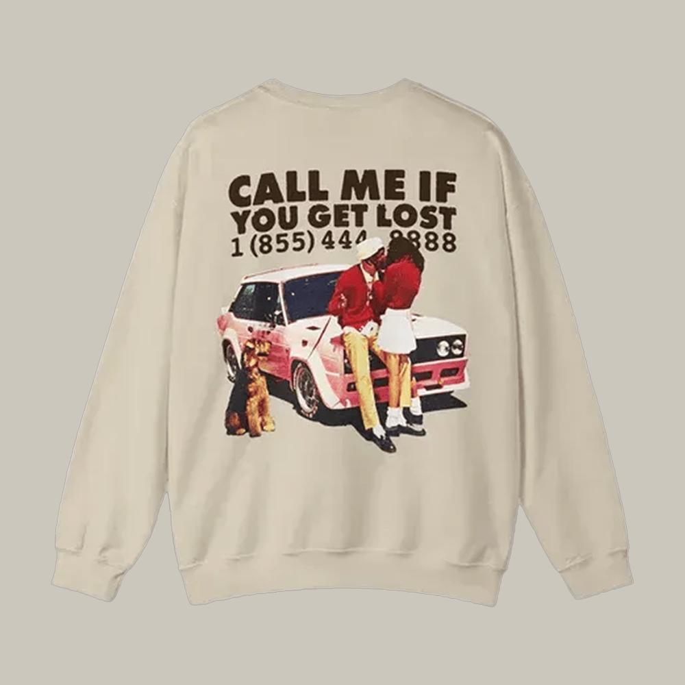 Call Me If You Get Lost Vintage Sweatshirt Tyler The Creator Merch Fan Gift For Girlfriend