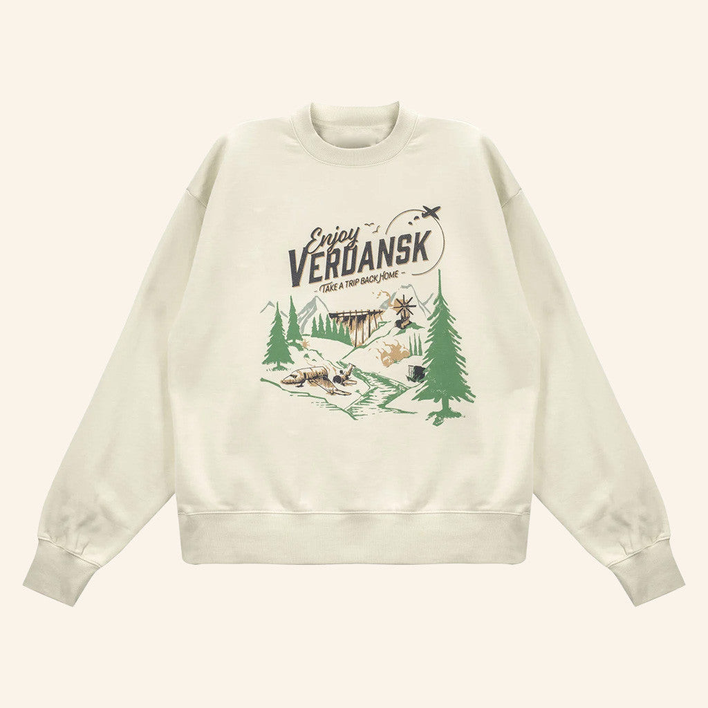 Call Of Duty Merch Warzone Enjoy Verdansk Cream Sweatshirt Unique Gifts For Husband Call Of Duty Merch Warzone Enjoy Verdansk Cream Sweatshirt Unique Gifts For Husband