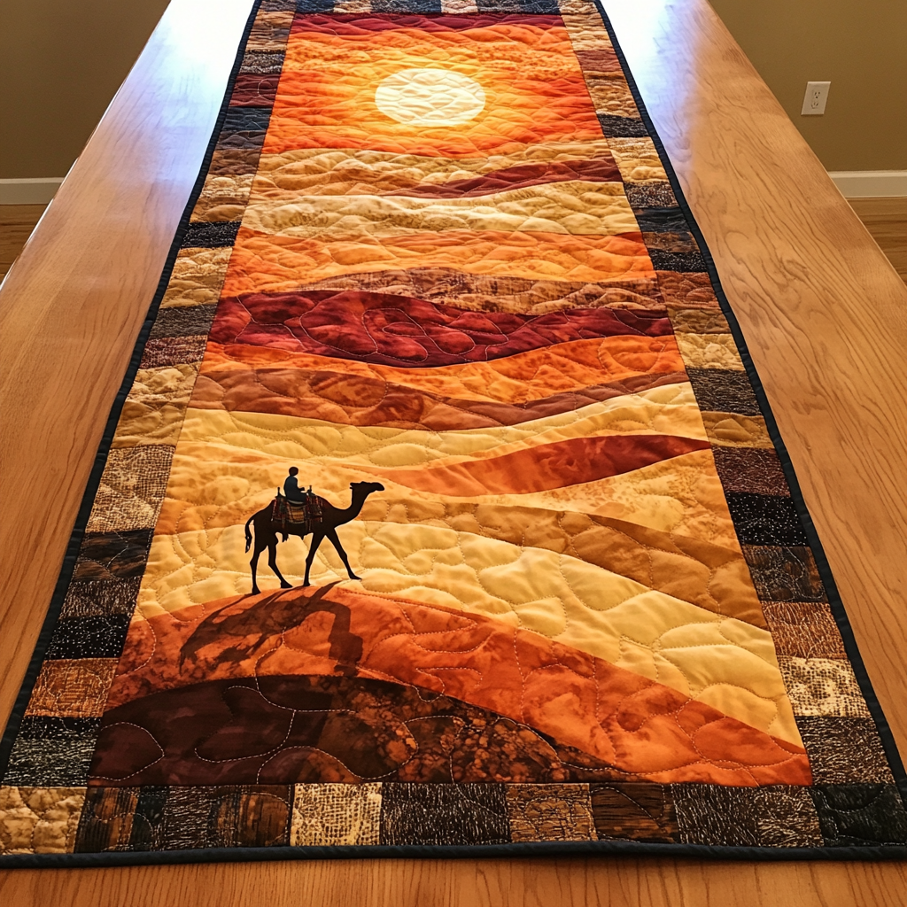 Camel Journey Quilted Table Runner Kitchen Table Decor Ideas Good Family Gifts