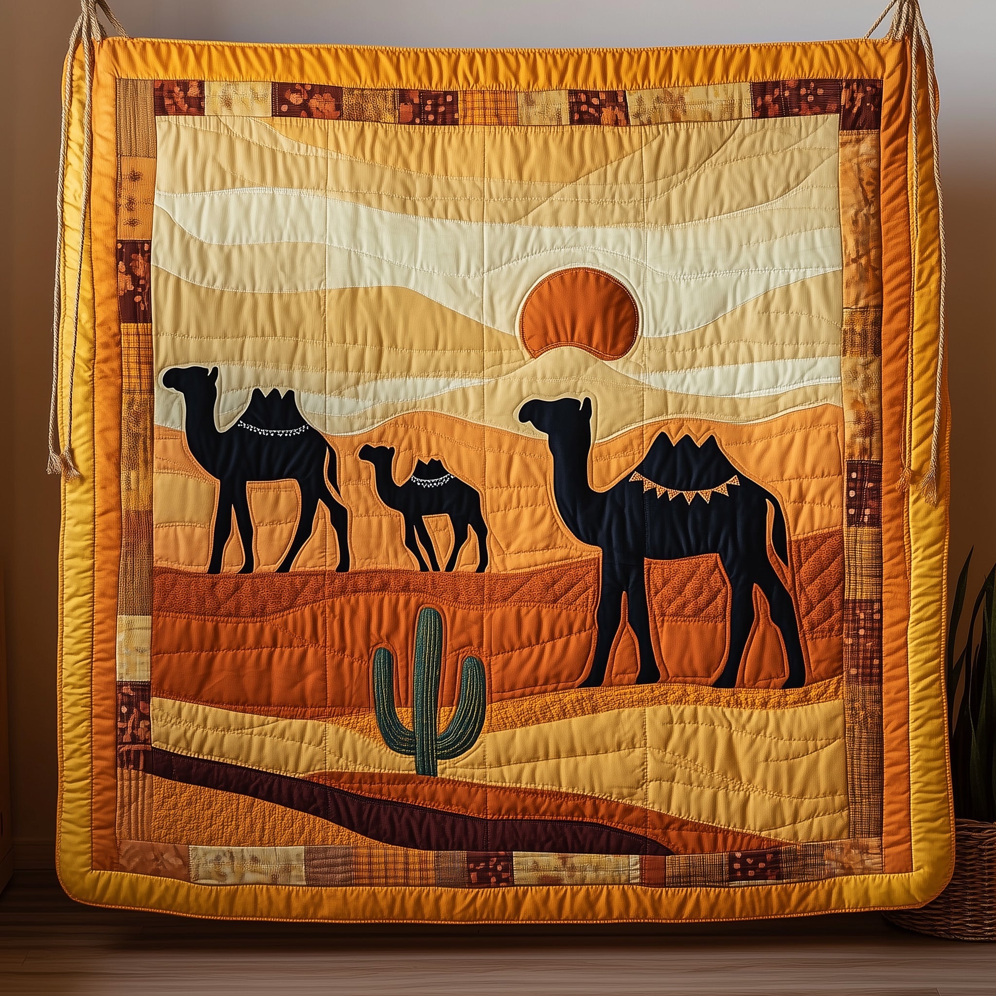 Camel Quilted Blanket Sofa Throw BlanketChristmas Gift Ideas For Dad