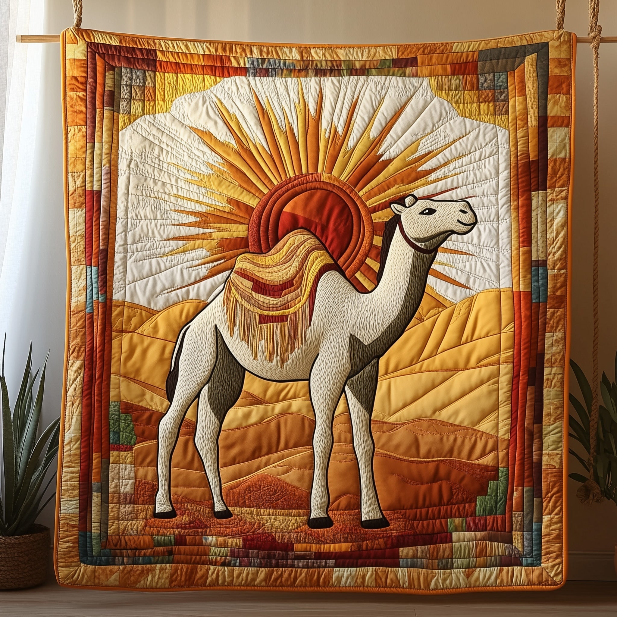 Camel Quilted Blanket Sofa Throw BlanketChristmas Gift Ideas For Her