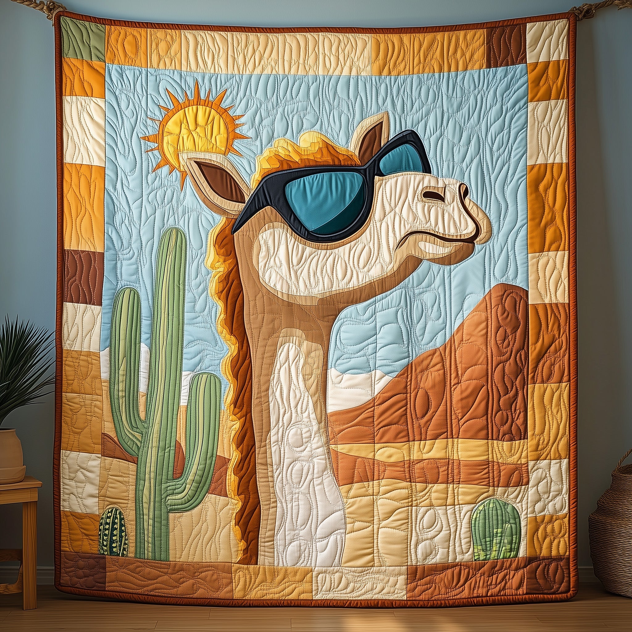 Camel Quilted Blanket Sofa Throw BlanketChristmas Gifts For Her