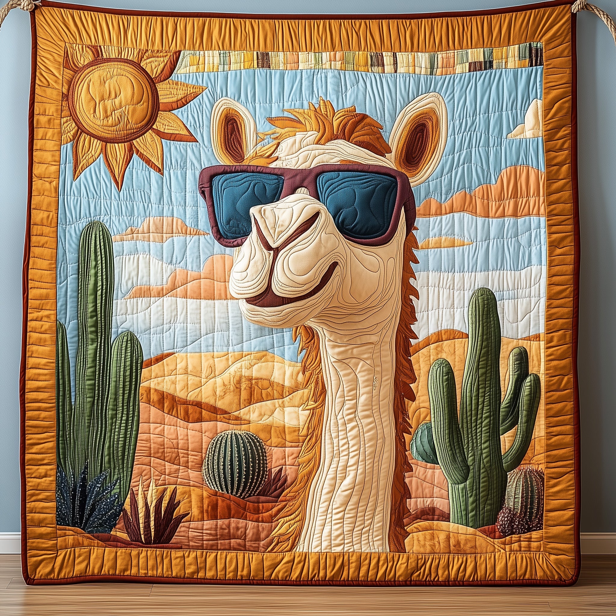 Camel Quilted Blanket Sofa Throw BlanketGifts For Men Who Have Everything