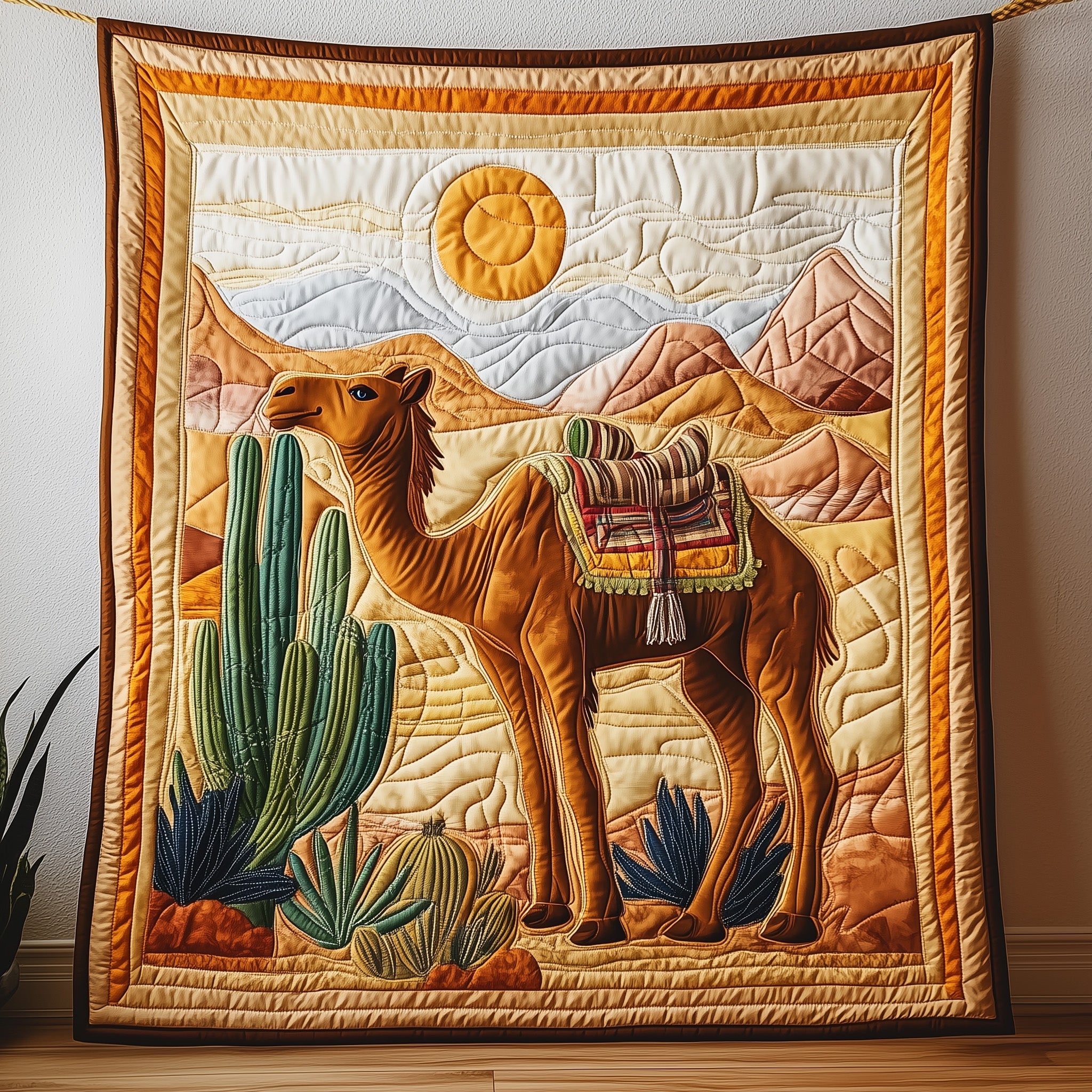 Camel Quilted Blanket Sofa Throw BlanketXmas Gifts For Men