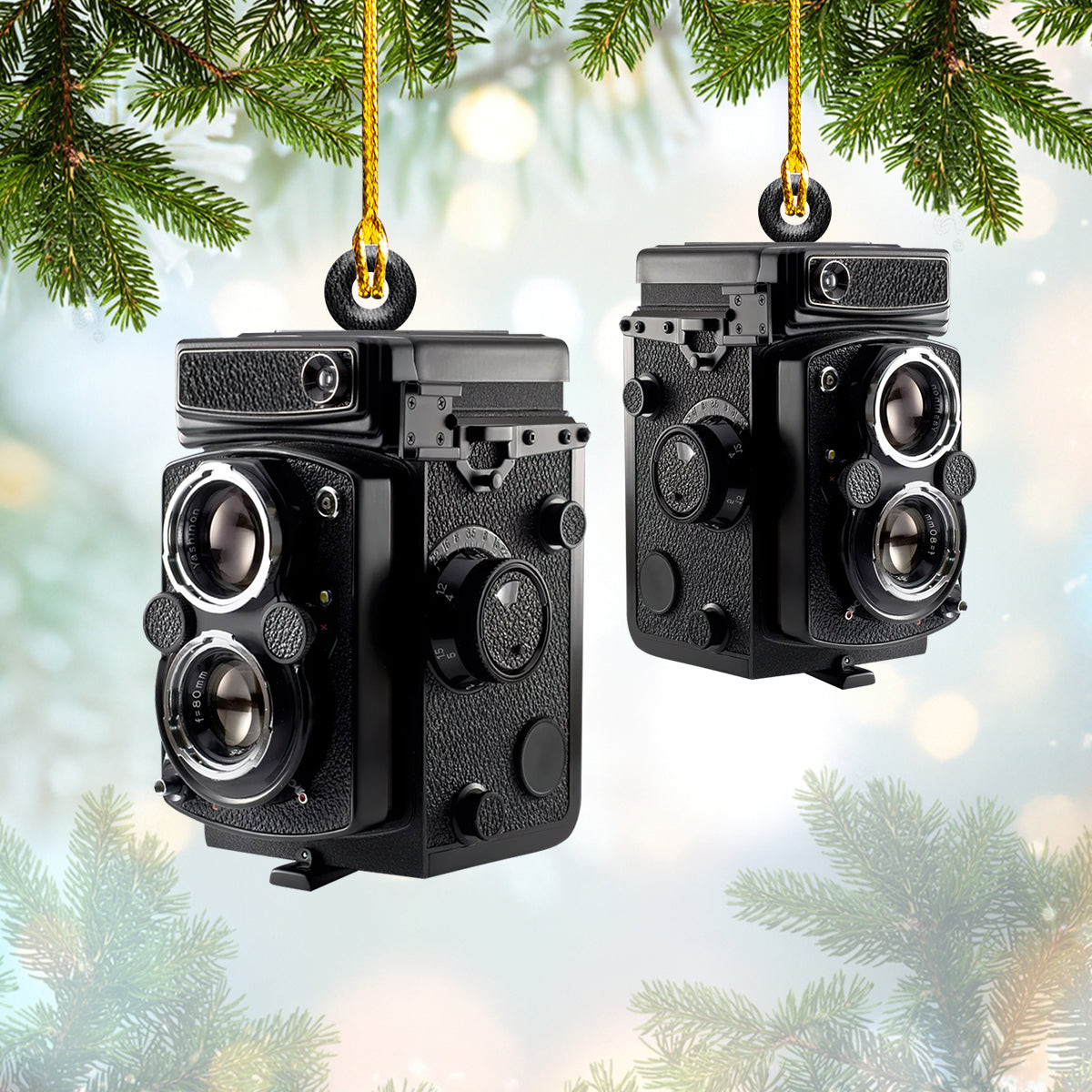 Camera Custom Shaped Acrylic Ornament Gift for Men Women Who Love Photograph