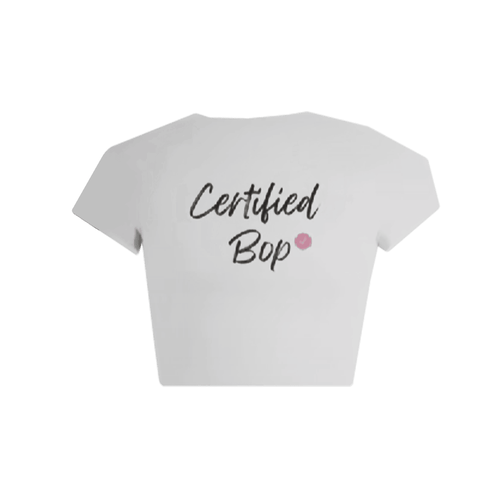 Camilla Araujo Merch Certified Bop Cropped T-Shirt Bop House Merch Mother's Day Gifts For Wife