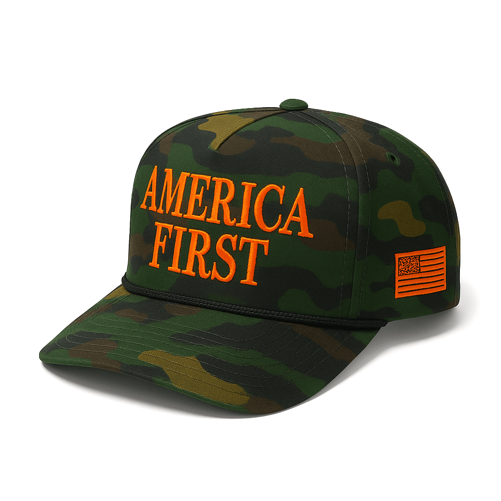 Camo America First Hat Embroidered Nick Fuentes WANGHAF Cap Hat Gift for Men