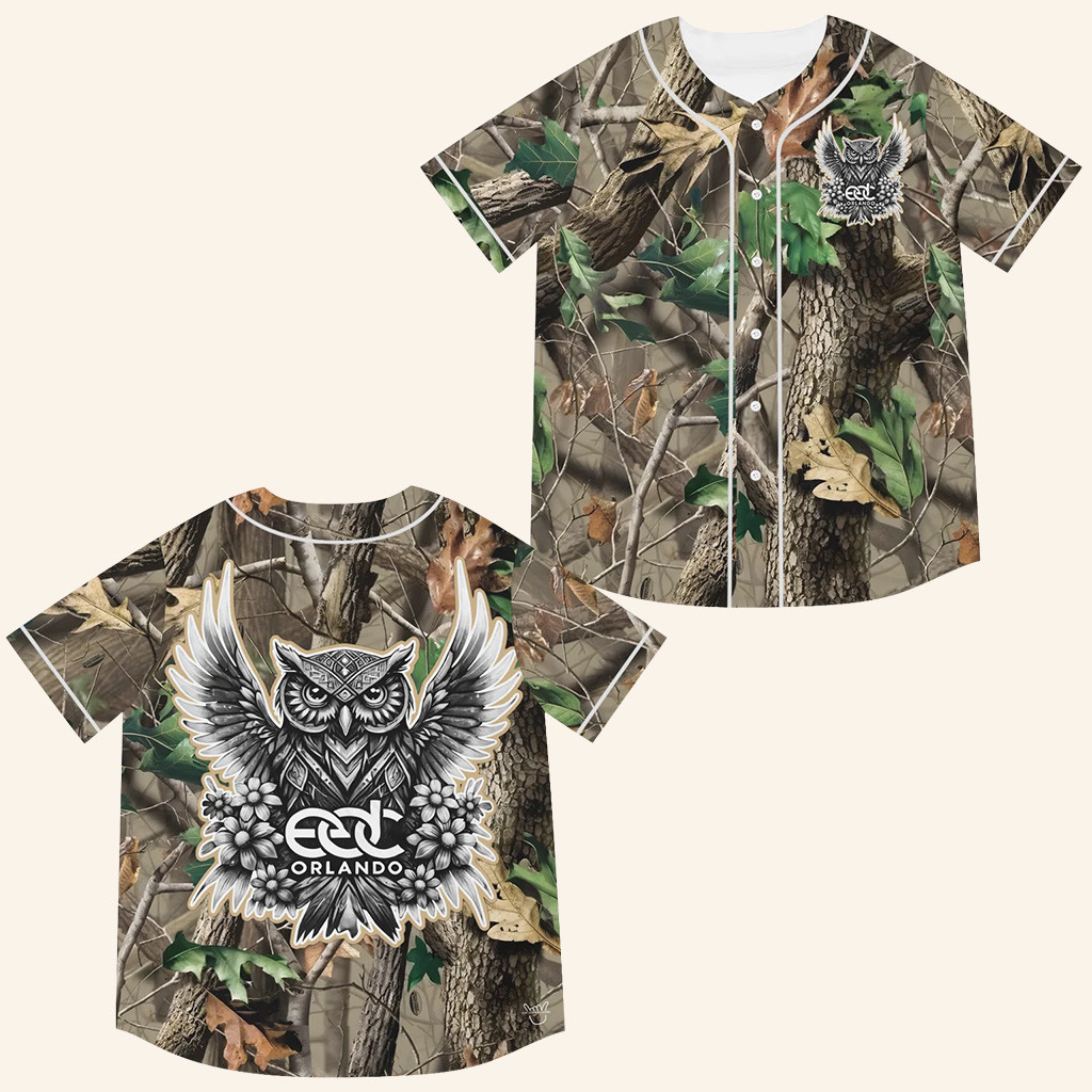 Camo EDC Orlando Jersey OWL Rave Jersey Presents For Music Lovers