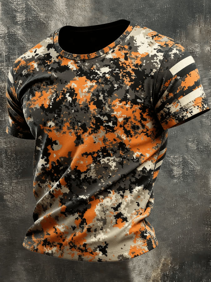 Camouflage T-Shirt Patriotic Men's Apparel Patriotic Gifts For Veterans