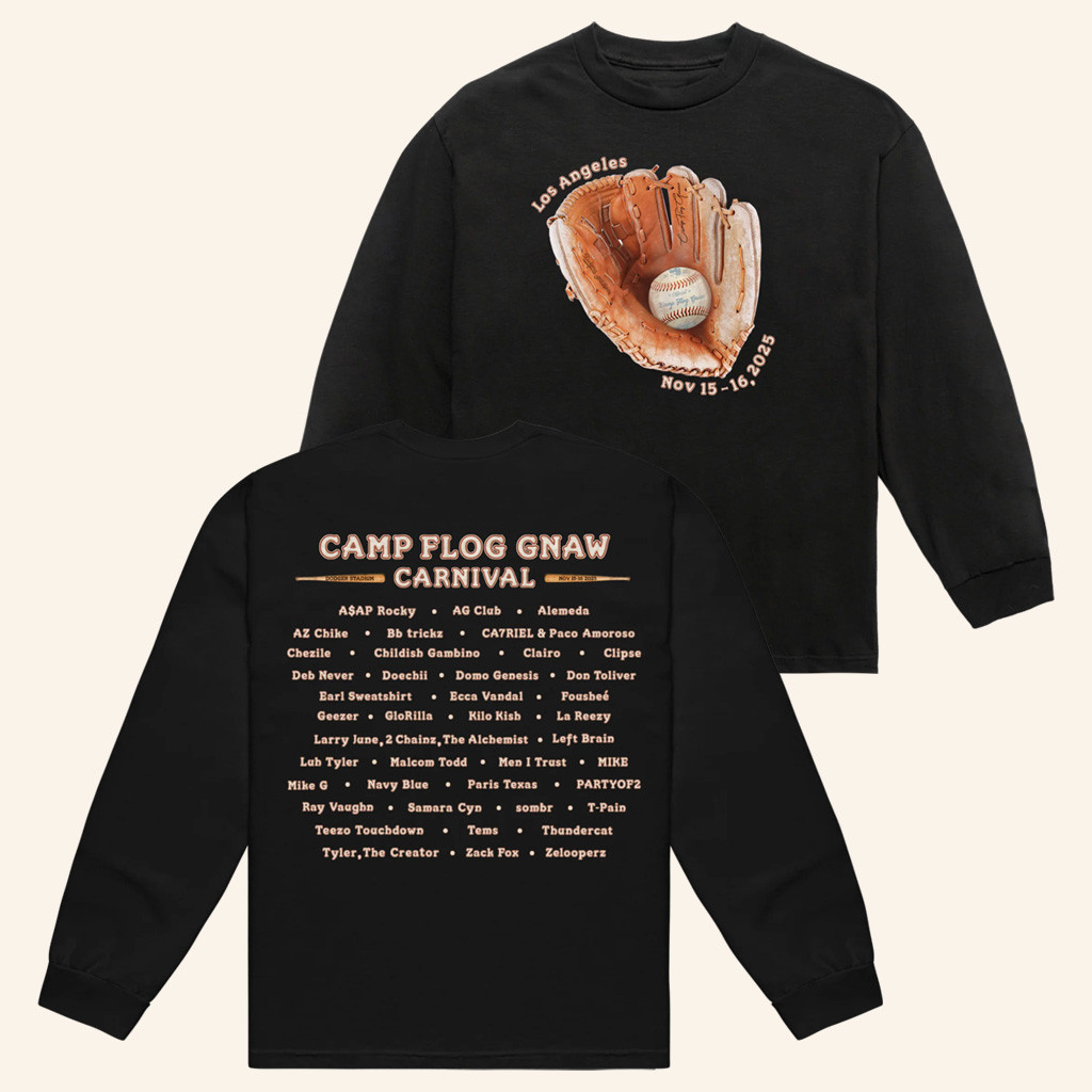 Camp Flog Gnaw Merch Glove Black Long Sleeve T-Shirt Golf Wang Apparel Gifts For Husband Camp Flog Gnaw Merch Glove Black Long Sleeve T-Shirt Golf Wang Apparel Gifts For Husband