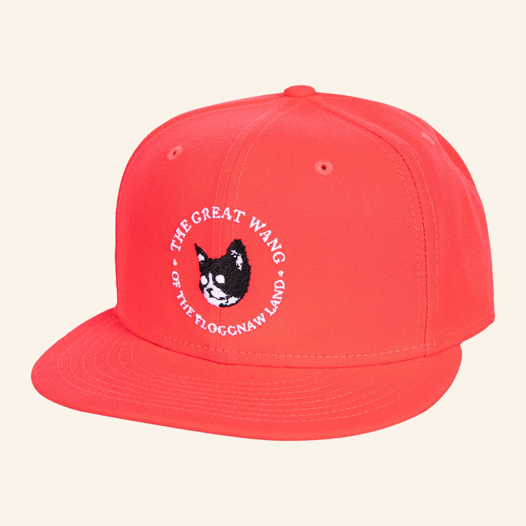 Camp Flog Gnaw Merch Great Wang Red Snapback Hat Embroidered Husband Christmas Gift Ideas