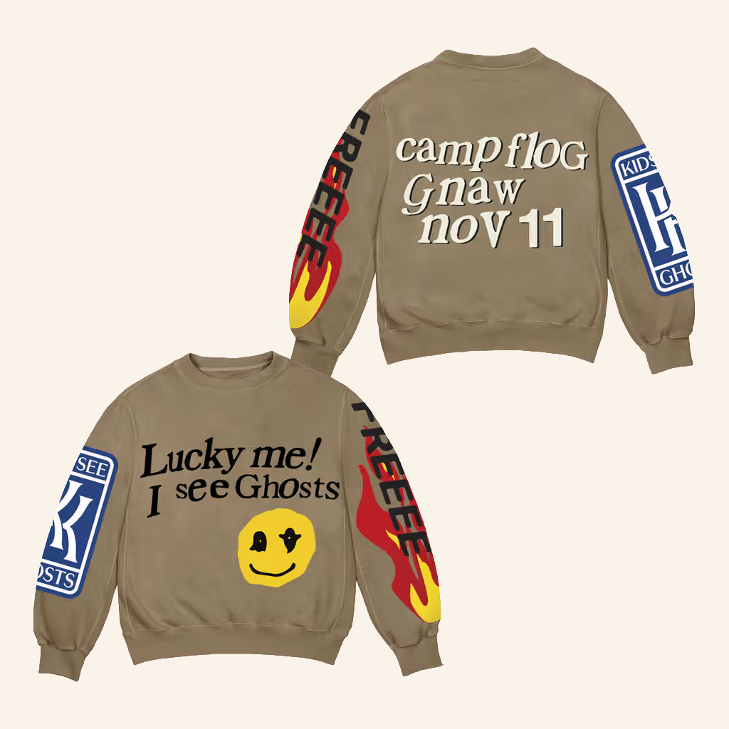 Camp Flog Gnaw Merch Kids See Ghosts Camp Flog Gnaw Nov 11 Sweatshirt Gifts For Friends