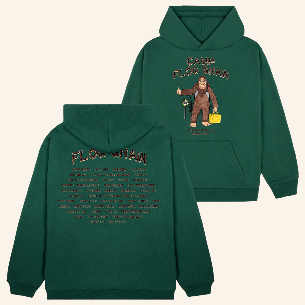 Camp Flog Gnaw Merch Sasquatch Xing Hoodie Golf Wang Apparel Xmas Gifts For Him